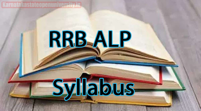 RRB ALP Syllabus