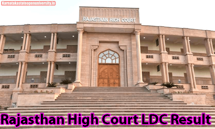 Rajasthan High Court LDC Result