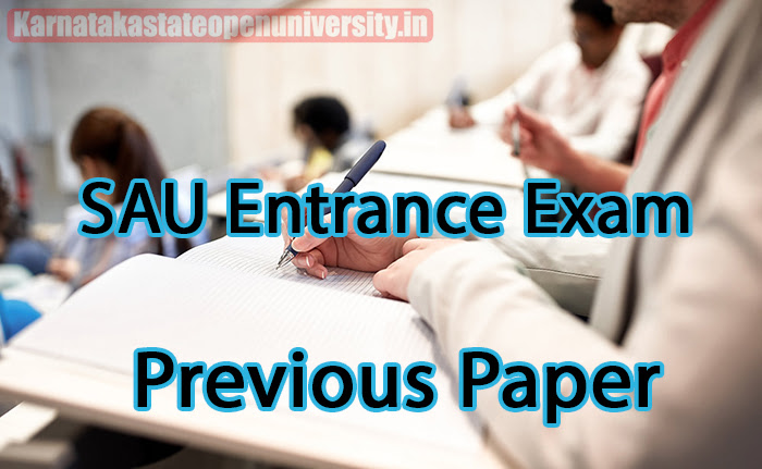 SAU Entrance Exam Previous Paper