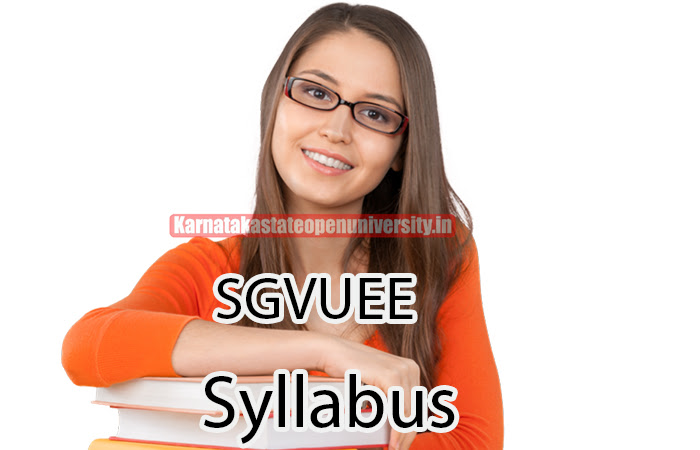 SGVUEE Syllabus