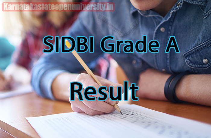 SIDBI Grade A Result