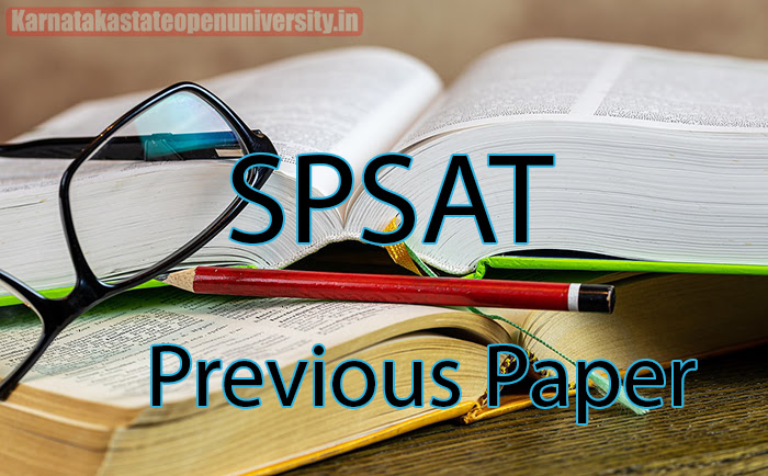 SPSAT Previous Paper 