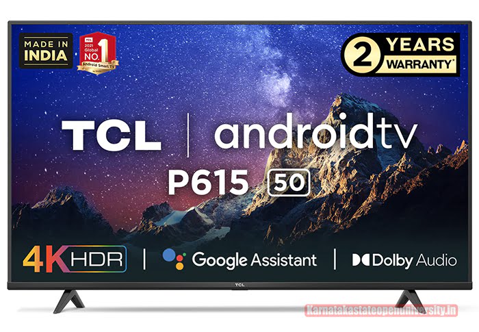 TCL 50 inch 4K Ultra HD Certified Android Smart LED TV