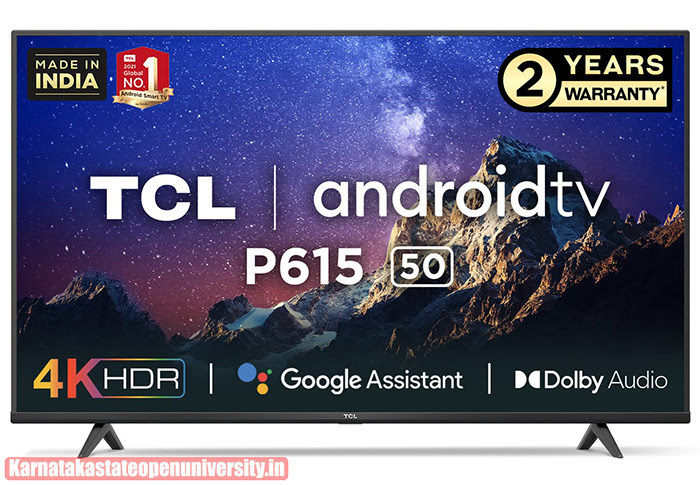 TCL 50 inch 4K Ultra HD Certified Android Smart LED TV