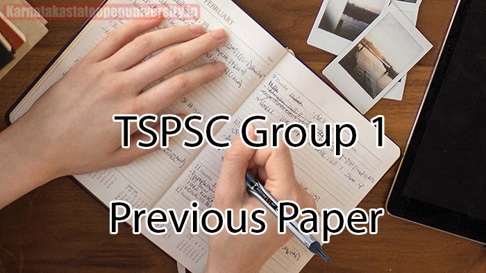 TSPSC Group 1 Previous Paper 