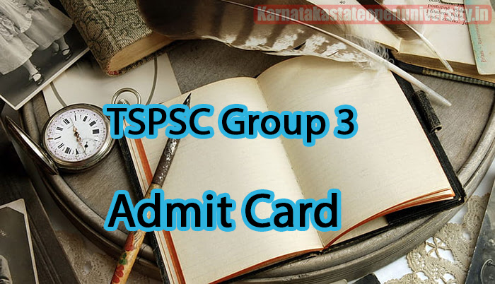 TSPSC Group 3 Admit Card
