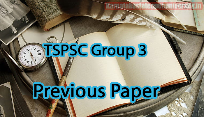 TSPSC Group 3 Previous Paper 