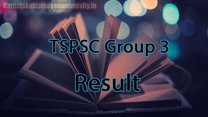 TSPSC Group 3 Result