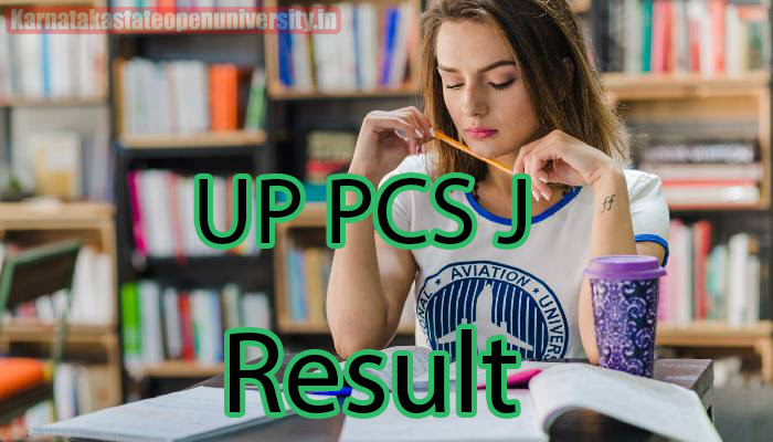 UP PCS J Result