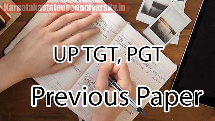 UP TGT, PGT Previous Paper 