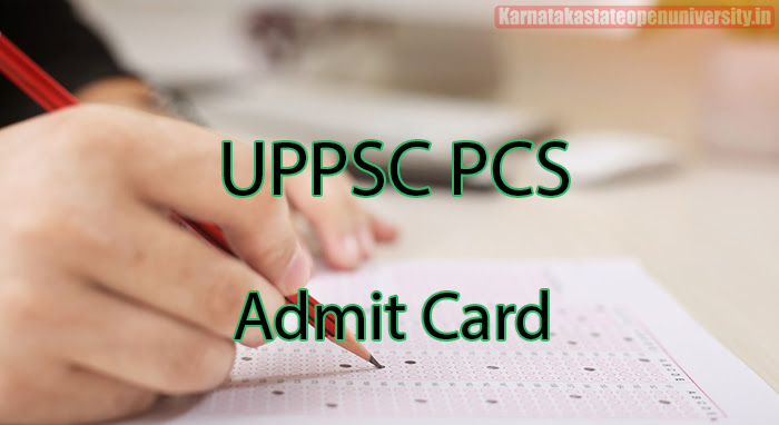 UPPSC PCS Admit Card 2023