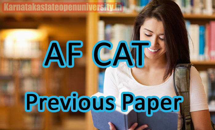 AF CAT Previous Paper 