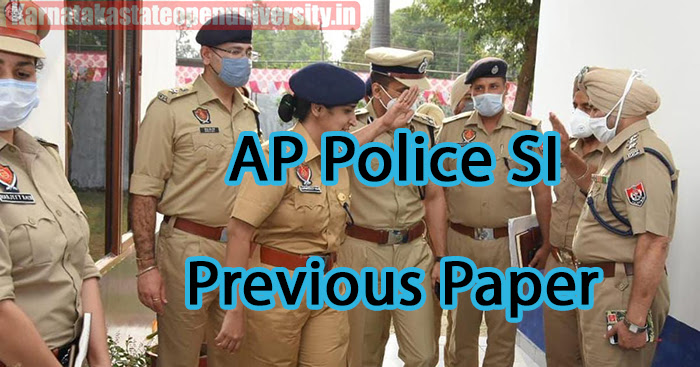 AP Police SI Previous Paper 