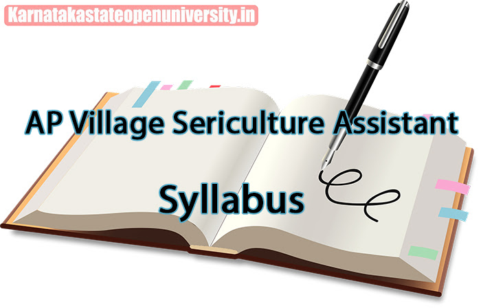 AP Village Sericulture Assistant Syllabus 