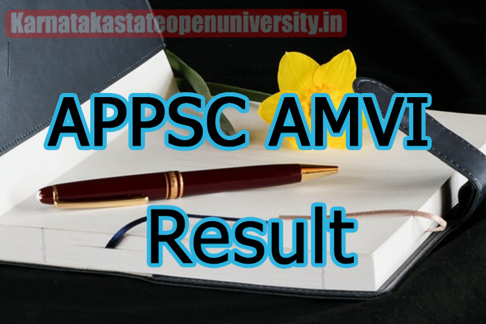 APPSC AMVI Result