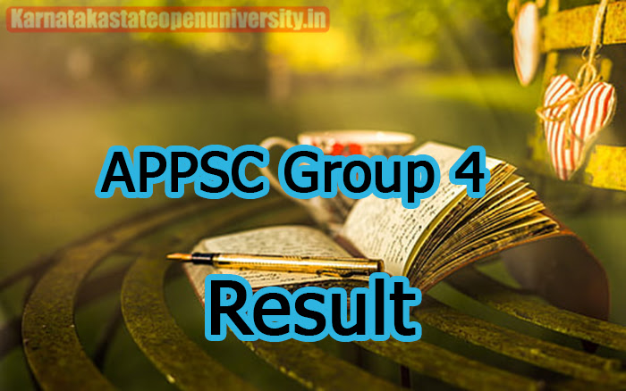 APPSC Group 4 Result