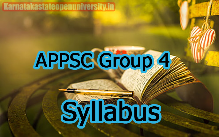 APPSC Group 4 Syllabus
