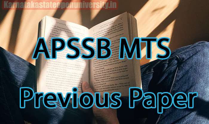 APSSB MTS Previous Paper 