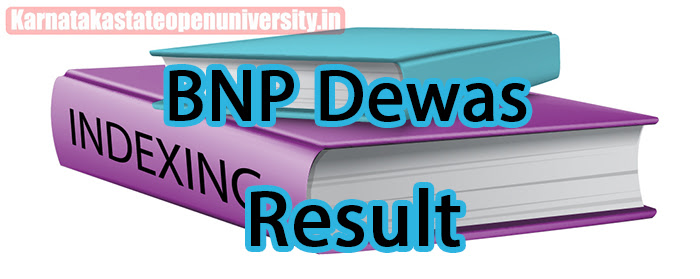 BNP Dewas Result