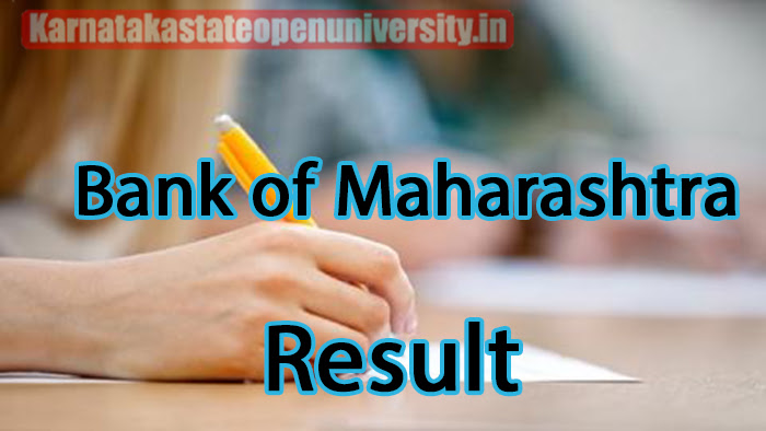 Bank of Maharashtra Result