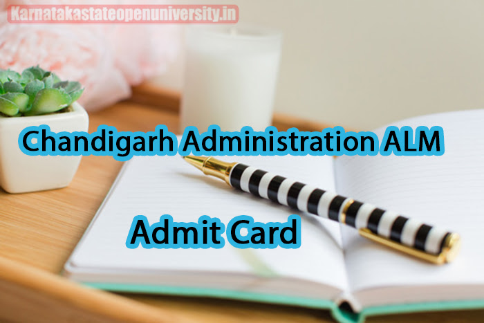 Chandigarh Administration ALM Admit Card 