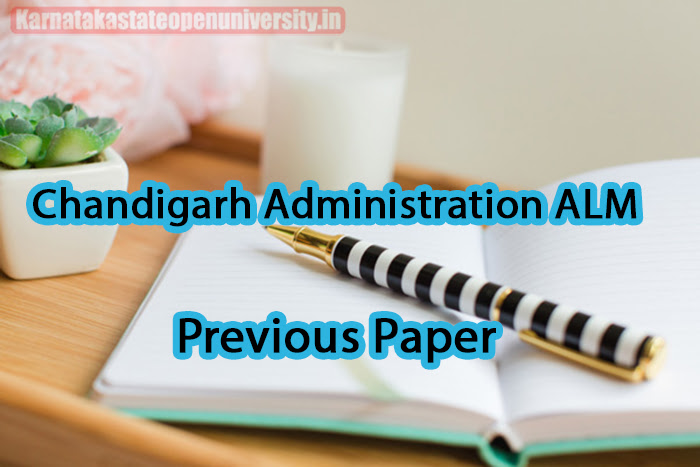 Chandigarh Administration ALM Previous Paper 