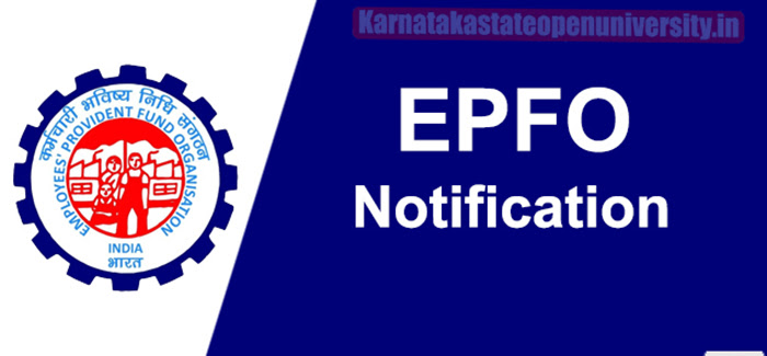 EPFO SSA Notification 