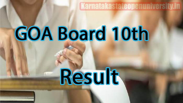 GOA Board 10th Result 