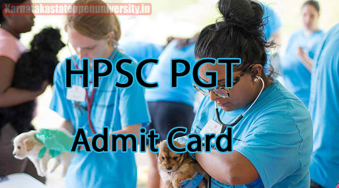 HPSC PGT Admit Card
