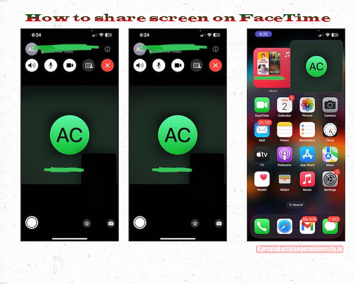 How to share screen on FaceTime