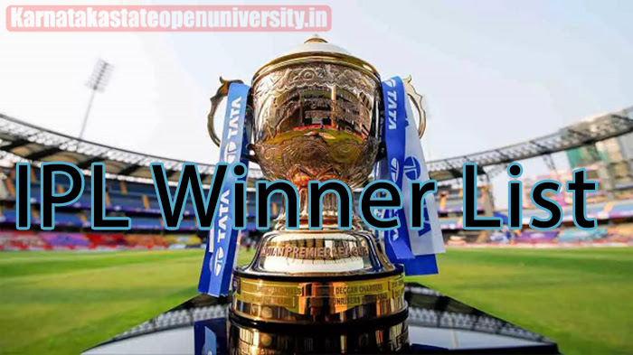 IPL Winner List