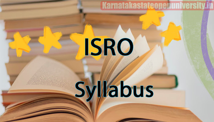 ISRO Syllabus 