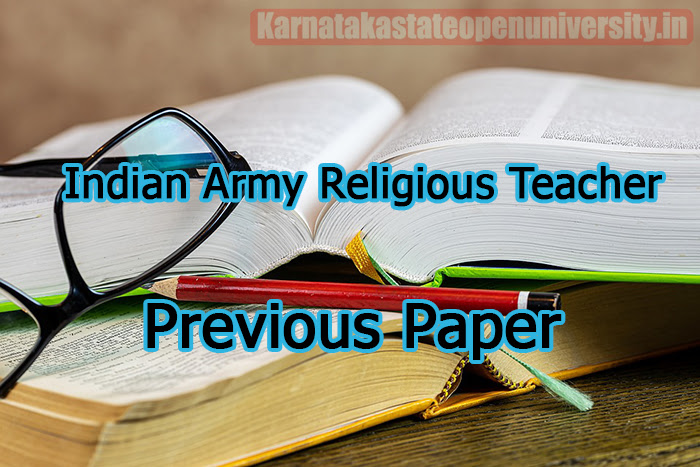 Indian Army Religious Teacher Previous Paper 