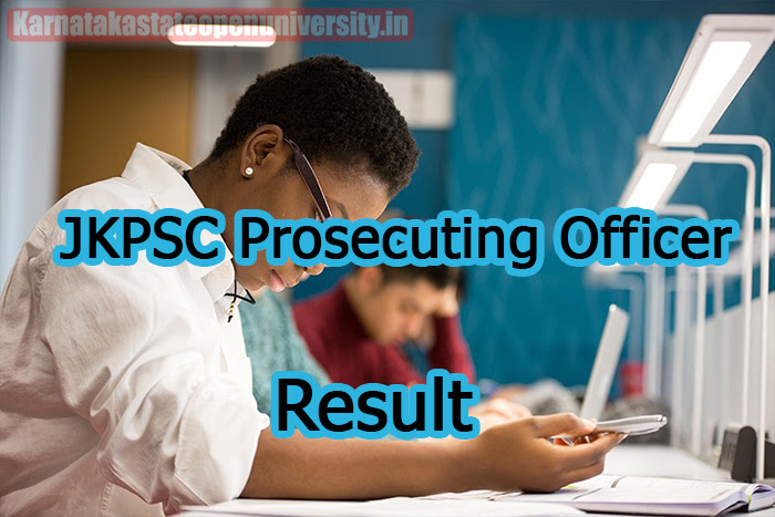 JKPSC Prosecuting Officer Result 