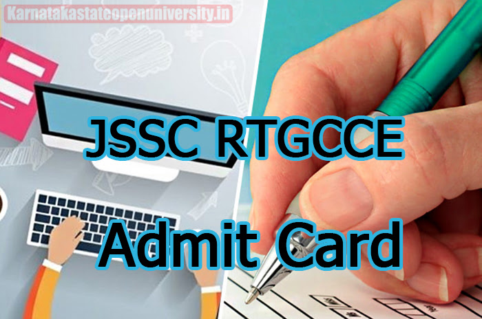 JSSC RTGCCE Admit Card 
