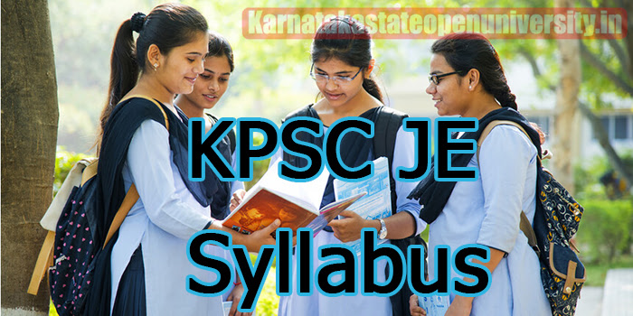 KPSC JE Syllabus 2023