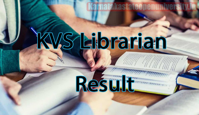 KVS Librarian Result 