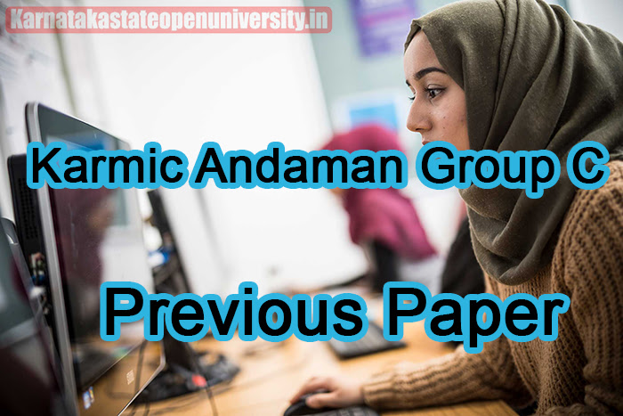 Karmic Andaman Group C Previous Paper