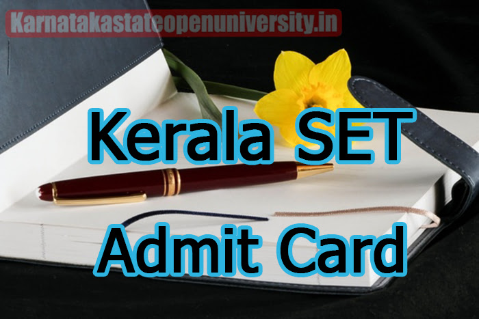 Kerala SET Admit Card
