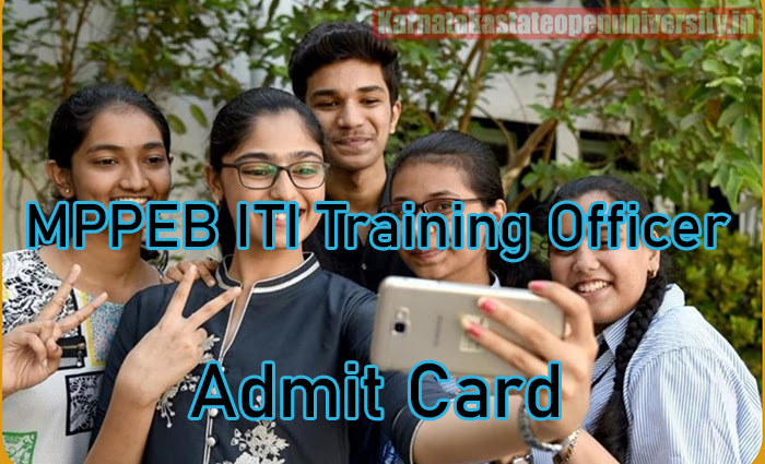MPPEB ITI Training Officer Admit Card