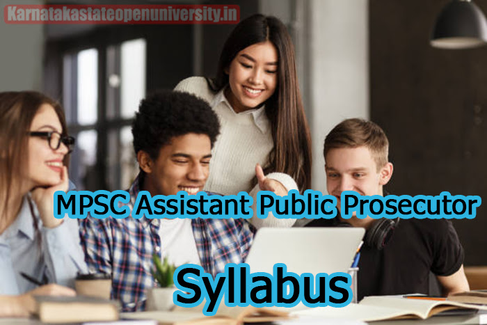 MPSC Assistant Public Prosecutor Syllabus 2023