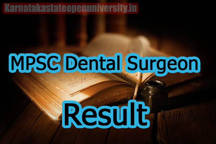 MPSC Dental Surgeon Result