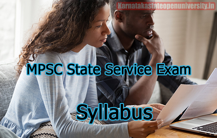 MPSC State Service Exam Syllabus 