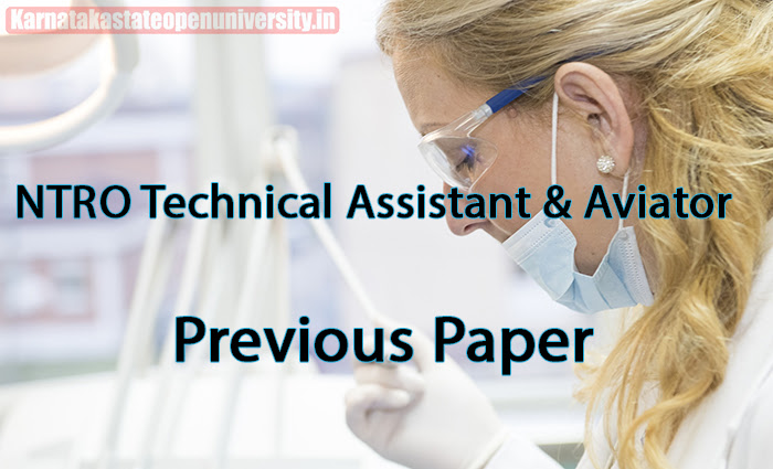 NTRO Technical Assistant & Aviator Previous Paper
