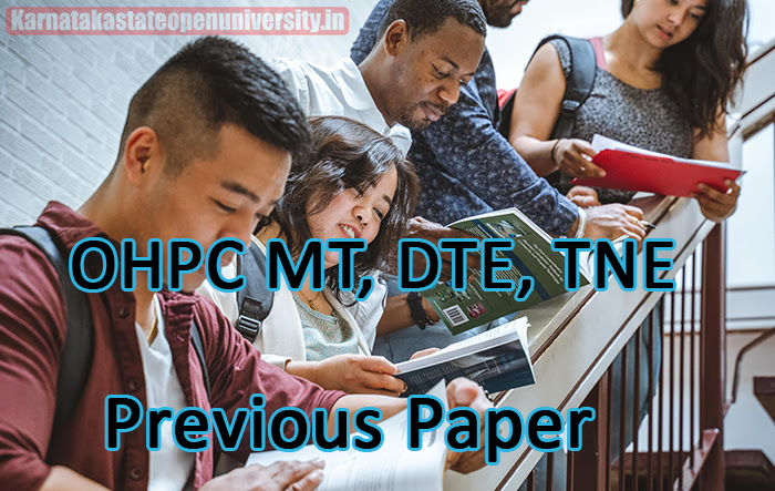 OHPC MT, DTE, TNE Previous Paper 