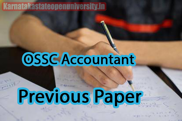 OSSC Accountant Previous Paper 2023