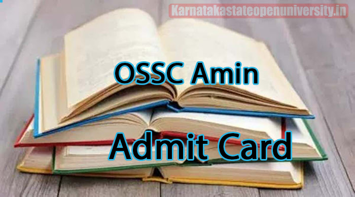 OSSC Amin Admit Card 