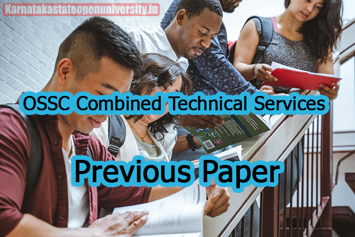 OSSC Combined Technical Services Previous Paper 2023