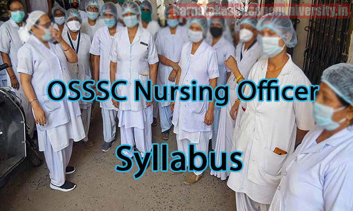 OSSSC Nursing Officer Syllabus