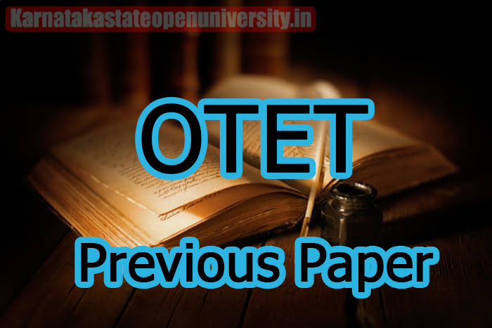 OTET Previous Paper